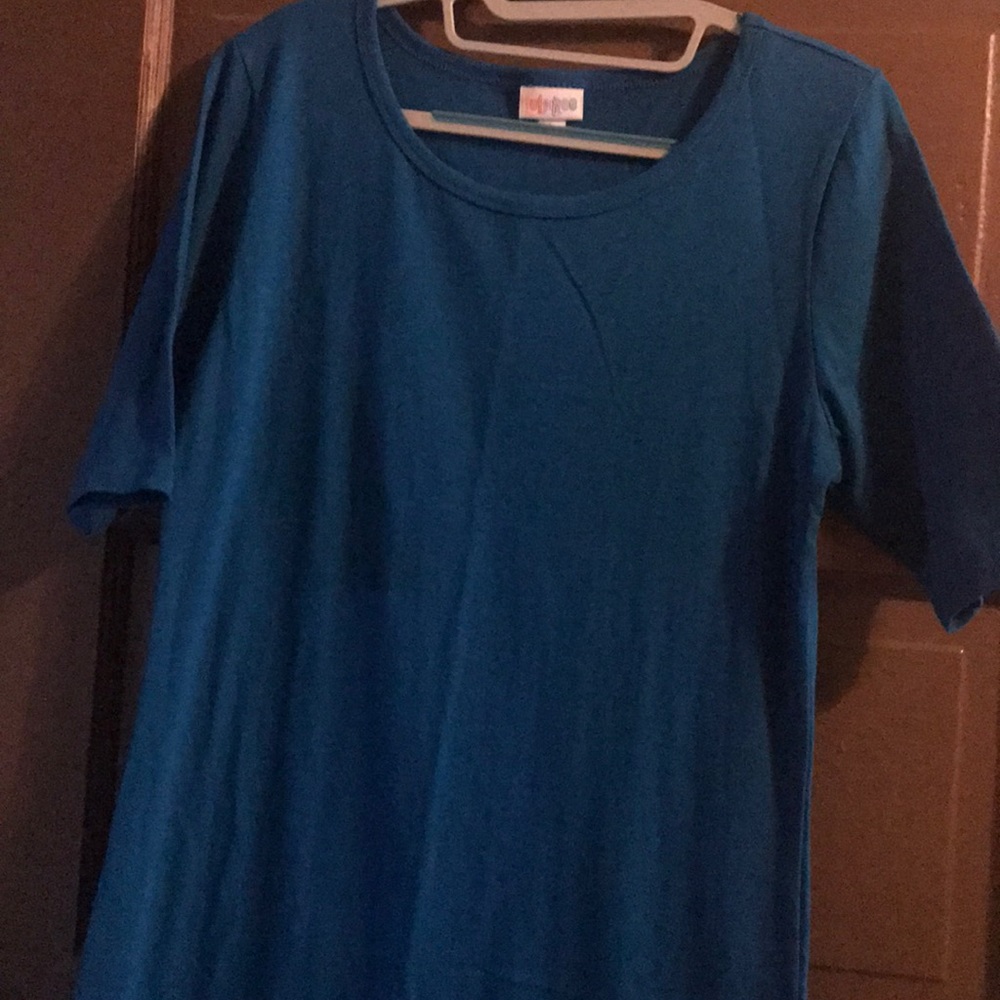 EUC Lularoe Julia dress sapphire royal blue large